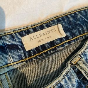AllSaints Jack Damaged Selvedge Jeans